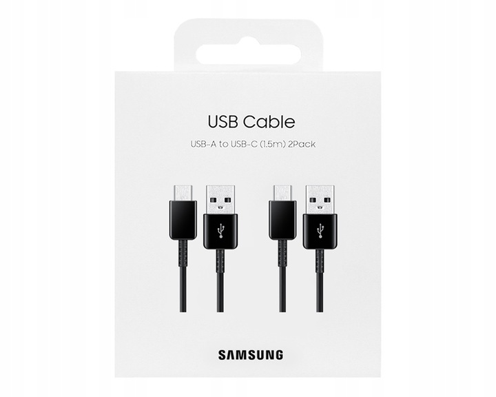 2x ORYGINALNY KABEL SAMSUNG FAST CHARGE USB-C 1,5M