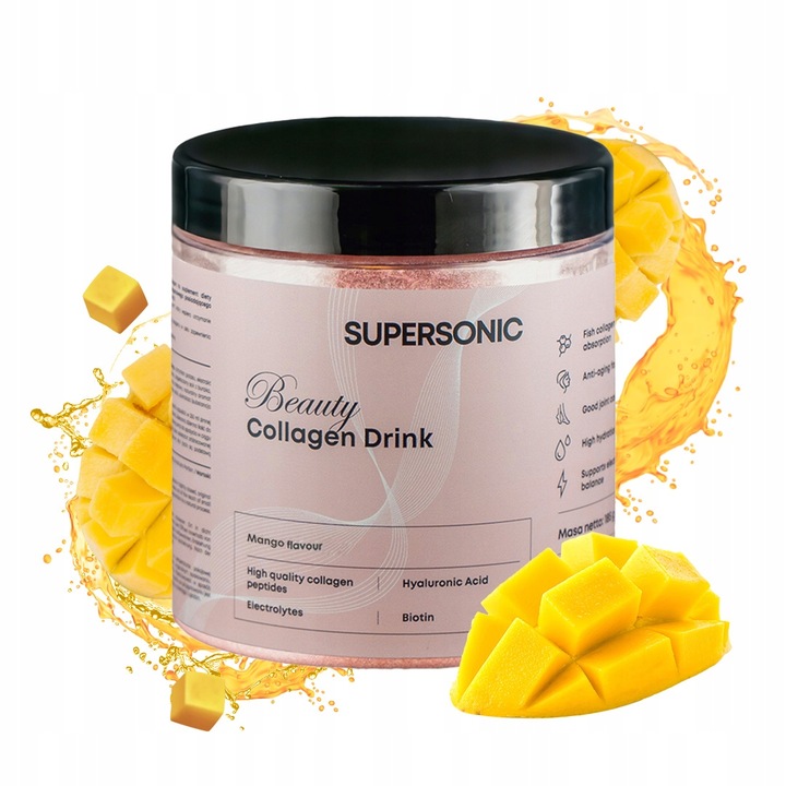 SUPERSONIC Collagen kolagen Beauty Drink Mango