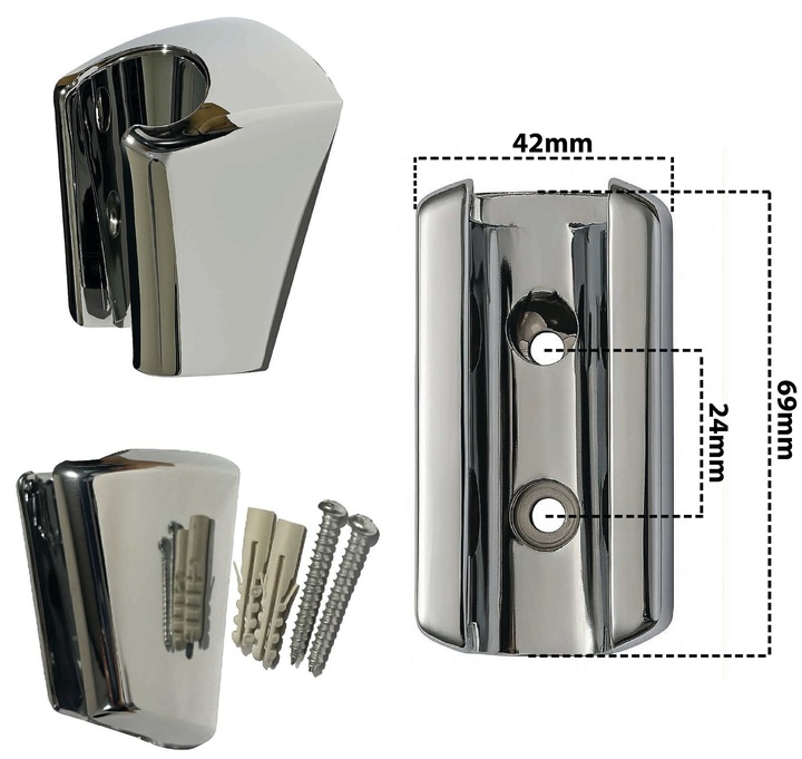 ZESTAW PRYSZNICOWY SŁUCHAWKA + WĄŻ + UCHWYT ZP-04