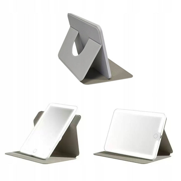 LUSTERKO KOSMETYCZNE LED SKŁADANE OBROTOWE SLIM JAK TABLET BIAŁE PODRÓŻNE