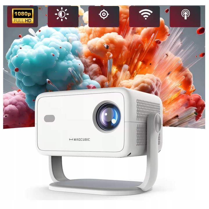 PROJEKTOR LED MAGCUBIC L018 4K 1080p ANDROID SMART TV WiFi GŁOŚNIK BT