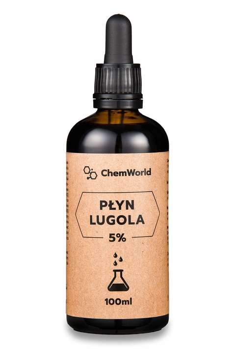 ChemWorld PŁYN LUGOLA 5% CZDA 100ml CZYSTY JOD