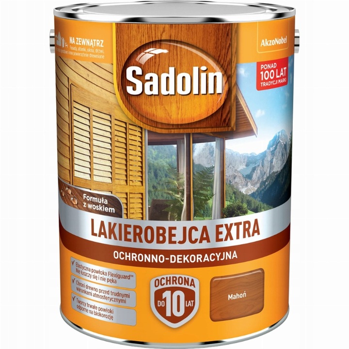 Sadolin Lakierobejca Extra Mahoń 5L