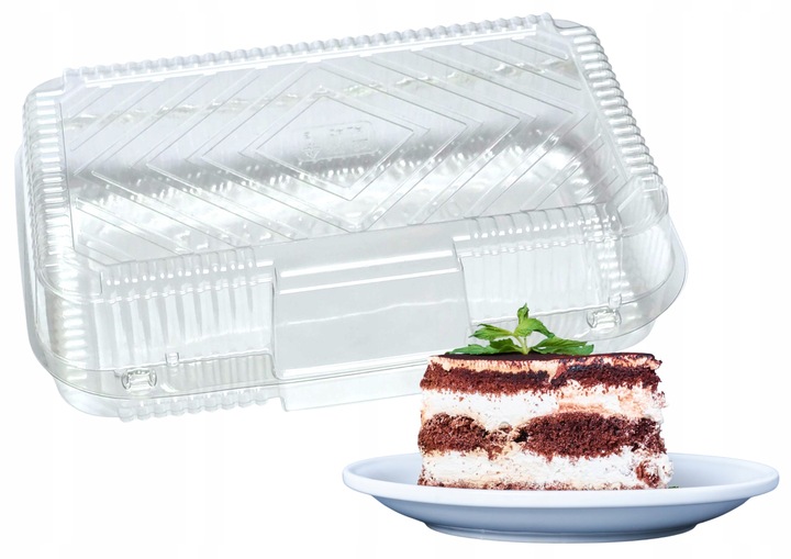 Pojemniki plastikowe na ciasto opakowanie WESELE KOMUNIE CHRZCINY 50 szt.