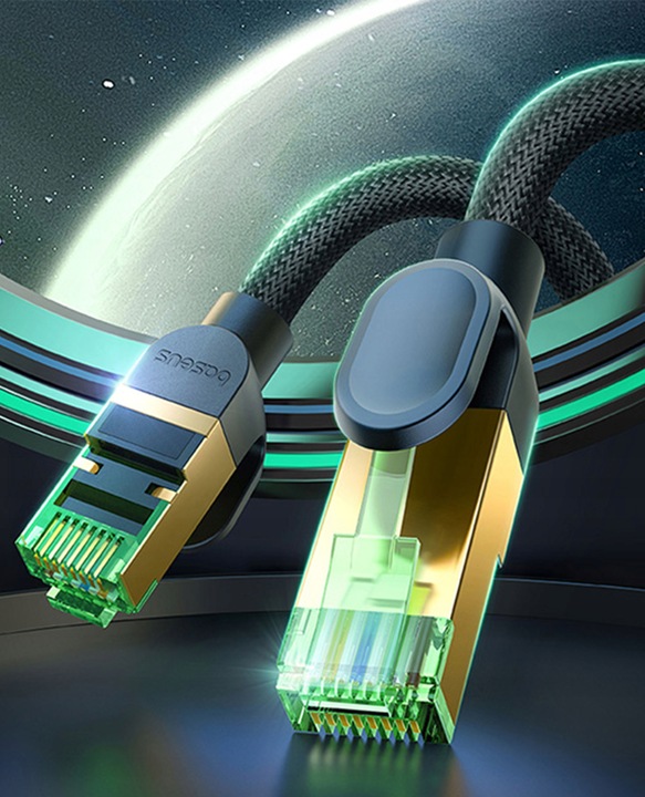 KABEL SIECIOWY SZYBKI RJ45 CAT.8 40GBPS 3M MOCNY PRZEWÓD INTERNETOWY