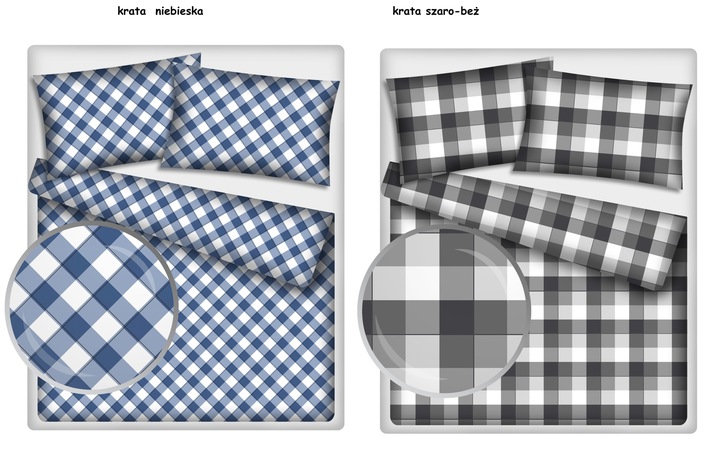 KOMPLET POŚCIELI BAWEŁNIANEJ BAWEŁNA 140x200cm+ 2x70x80 cm