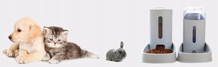 Zestaw automatycznych podajników Karmy i wody dla Psa kota 3,8l x 2szt