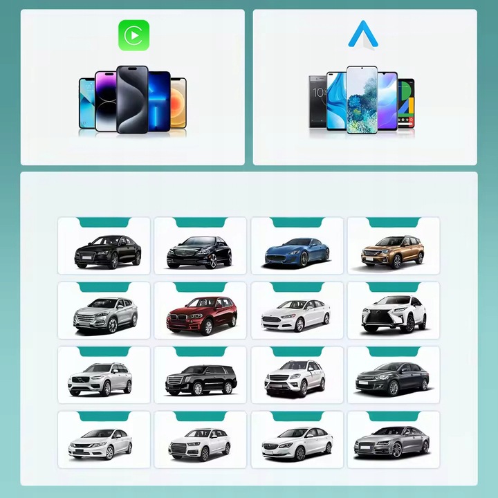 Bezprzewodowy Adapter Ottocast Mini 2w1 CarPlay / Android Auto CA505-T