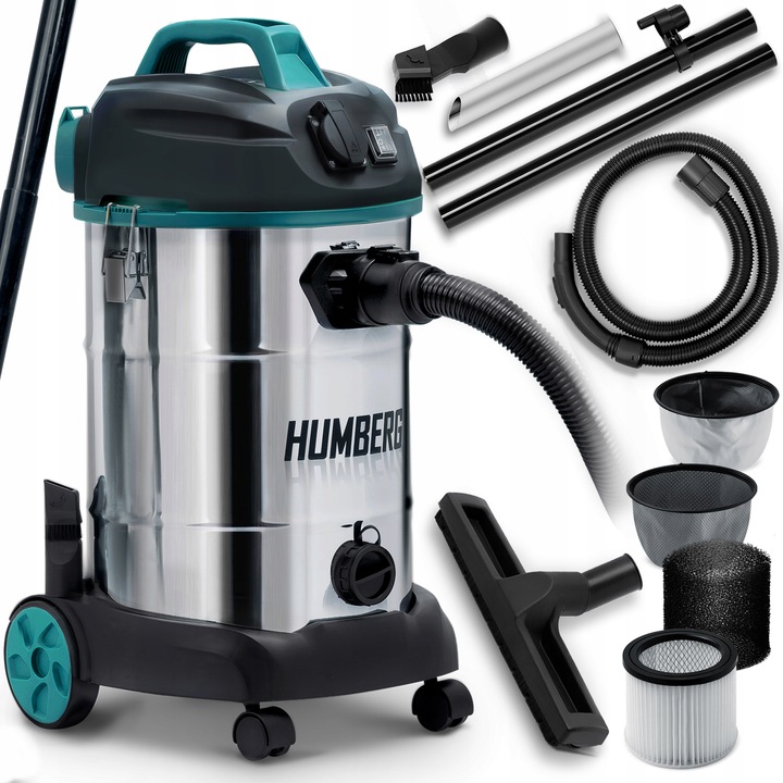 ODKURZACZ PRZEMYSŁOWY BEZWORKOWY MOCNY UNIWERSALNY NA MOKRO SUCHO