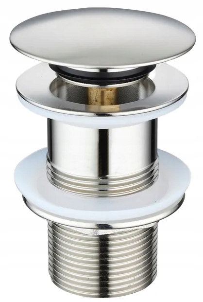 KOREK UMYWALKOWY KLIK-KLAK CHROM MOSIĘŻNY AUTOMAT BEZ PRZELEWU