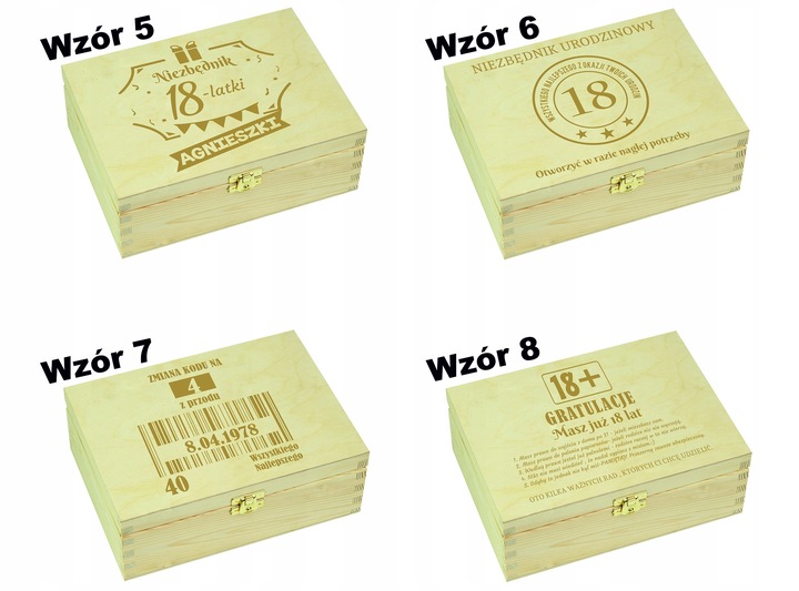 PUDEŁKO NIEZBĘDNIK PREZENT NA 18 30 40 50 URODZINY