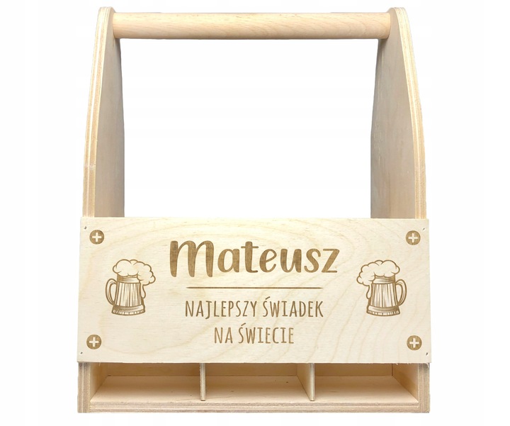 NOSIDŁO SKRZYNKA NA PIWO PODZIĘKOWANIA DLA ŚWIADKA