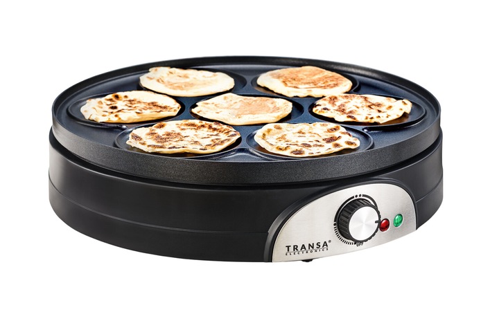 NALEŚNIKARKA DWUSTRONNA 2w1 Naleśniki i Pancake Termostat TRANSA XXXL