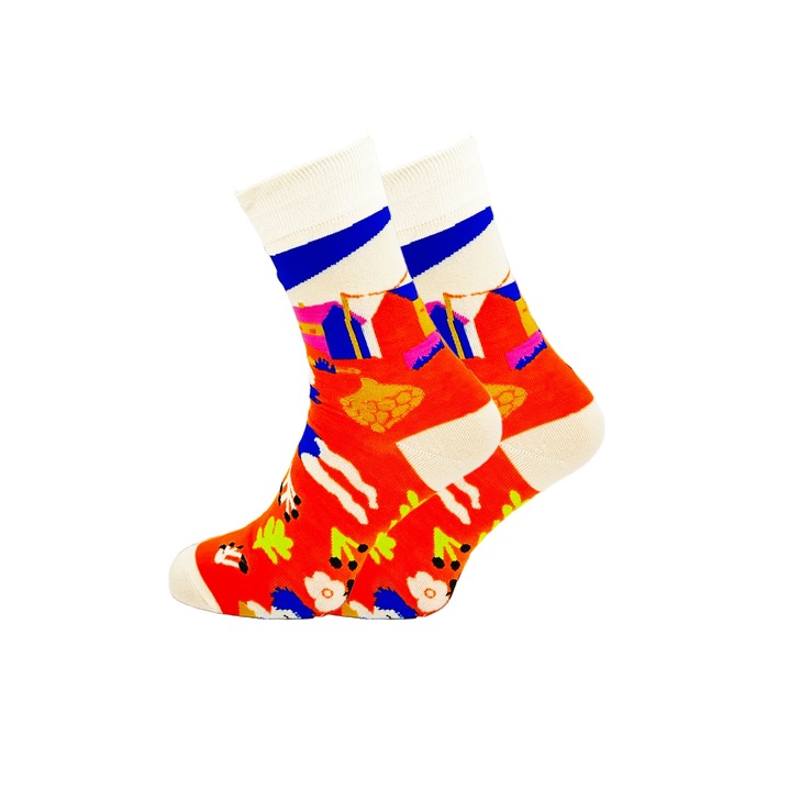 10 Par Skarpety Męskie Śmieszne Bawełna Wysokie Skarpetki 43-46 BAWEŁNIANE