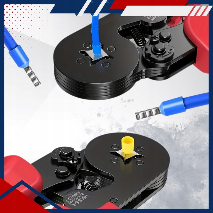 ZACISKARKA PRASKA 1800 TULEJEK KONEKTORÓW KOŃCÓWEK KABLI PRZEWODÓW