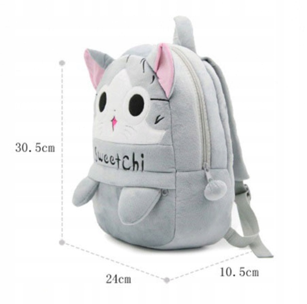 PLECAK PLUSZOWY DO PRZEDSZKOLA KOT KOTEK KAWAII