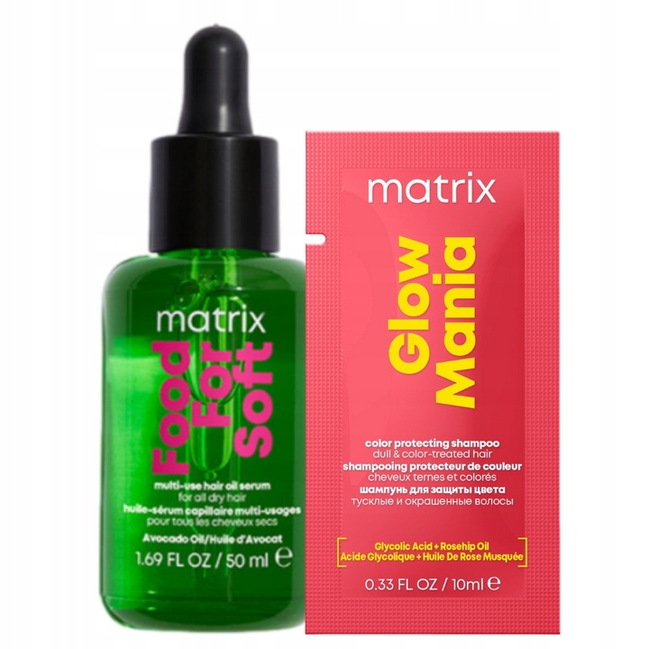 Matrix Food For Soft Olejek do włosów suchych z termoochroną 50ml + GRATIS