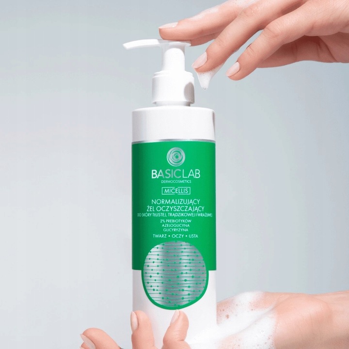 BasicLab- Żel Oczyszczający do Skóry Tłustej i Wrażliwej 300ml