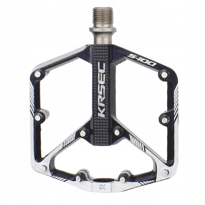 PEDAŁY PLATFORMOWE ROWEROWE ALUMINIOWE MOCNE ŁOŻYSKA MASZYNOWE PINY CZARNE