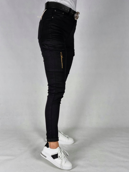 SPODNIE BOJÓWKI CZARNE ROZMIAR 40/L