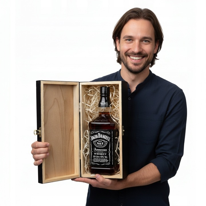 SKRZYNKA NA WHISKY JACK DANIELS PREZENT URODZINY 18 20 25 30 35 40 45