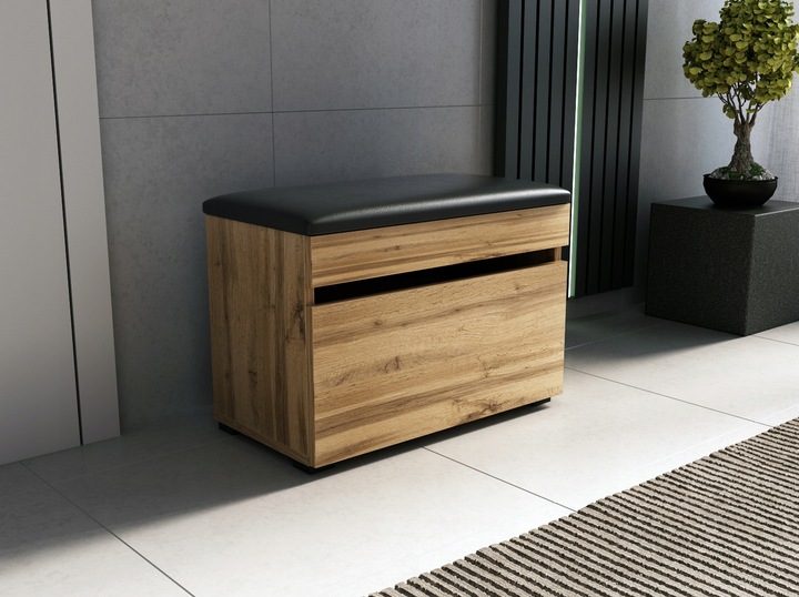 Szafka na buty 60 z siedziskiem 60cm dąb wotan 60cm