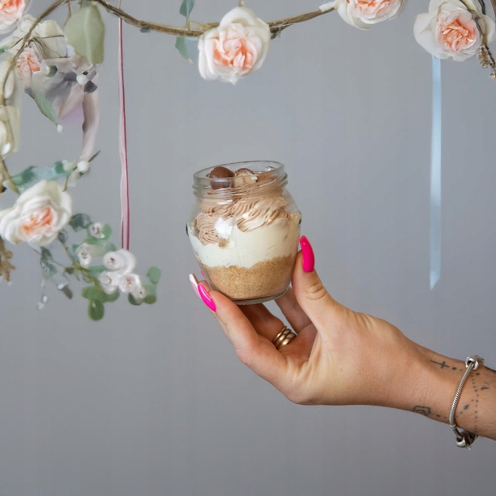 20x POJEMNIKI NA DESERY 150ml Słoik SZKLANY AMFORA Na Deserki Do