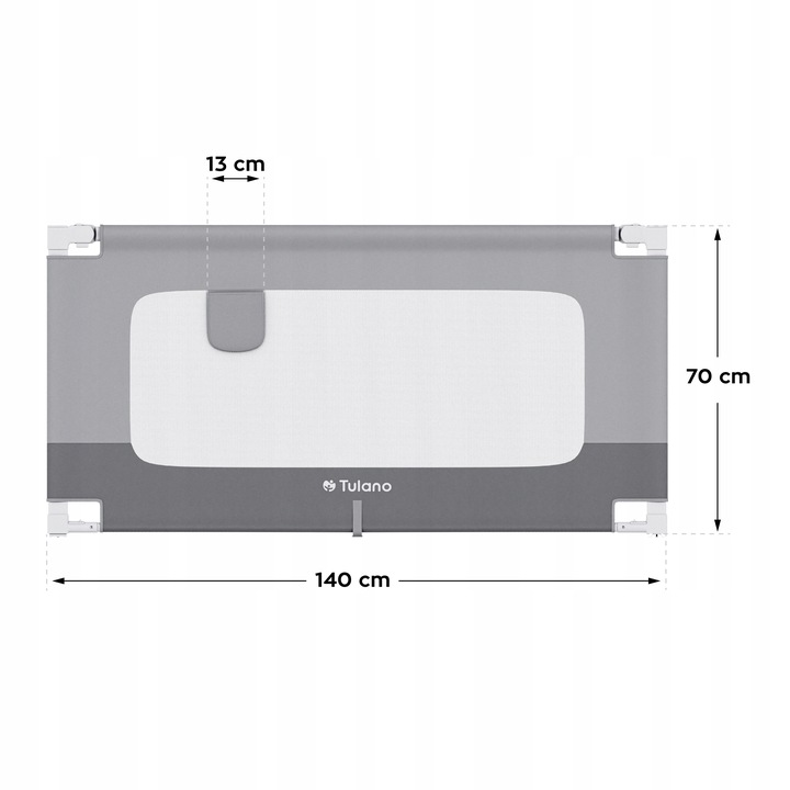 Barierka do łózka ochronna TULANO bramka zabezpieczająca składana