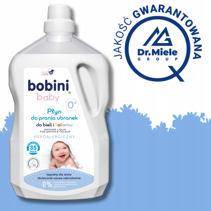 Bobini Baby Hipoalergiczny Płyn do Prania dla Dzieci 5l 70 prań