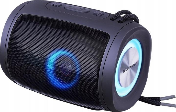 DEFENDER Przenośny Mini Głośnik Bluetooth 5.3 LED FM MP3 SD