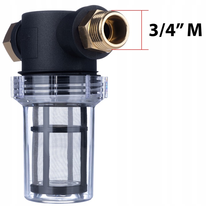 UNIWERSALNY FILTR WODY DO KRANU MYJKI MAUZERA INSTALACYJNY 3/4” PIACH