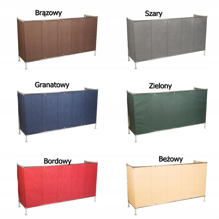 OSŁONA BALKONOWA 0,9X5M MATA NA BALKON TARAS OGRODZENIE PŁOT +UV 98%