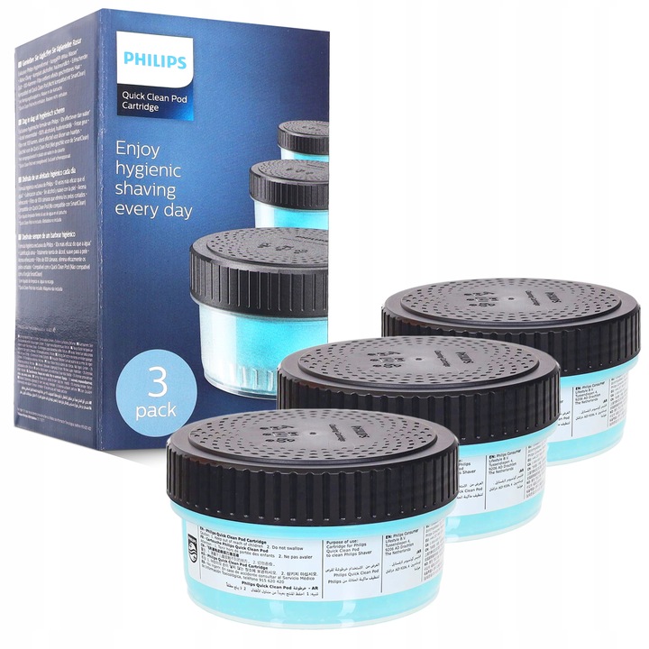 Płyn do stacji czyszczącej golarki PHILIPS Quick Clean Pod 3 szt
