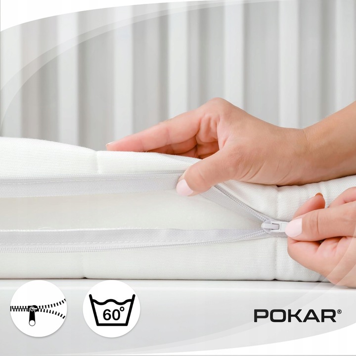 Materac nawierzchniowy nakładka topper H3 90x200x5cm