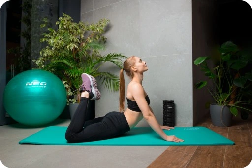 DUŻA MATA DO ĆWICZEŃ JOGI YOGA FITNESS GRUBA 1,5cm