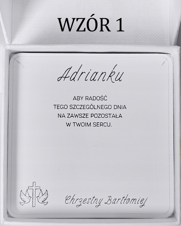 Pamiątka Komunii Świętej Srebrny łańcuszek z krzyżykiem srebro 925
