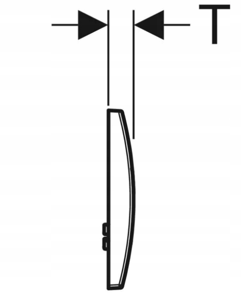 Przycisk spłukujący do WC Geberit Delta Biały