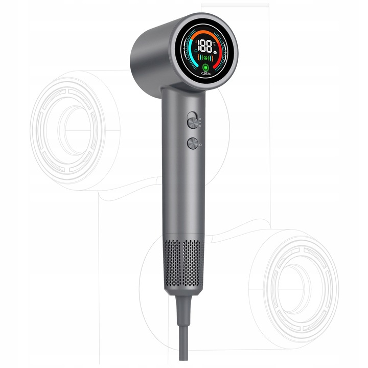 SUSZARKA DO WŁOSÓW z JONIZACJA 1500W BLDC ultra MOC 11000 RPM