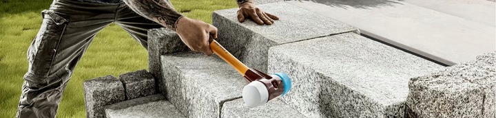 Simplex 80 Obuch Brukarski Guma do Młotka Halder 80mm Gumowy Końcówka 80 mm