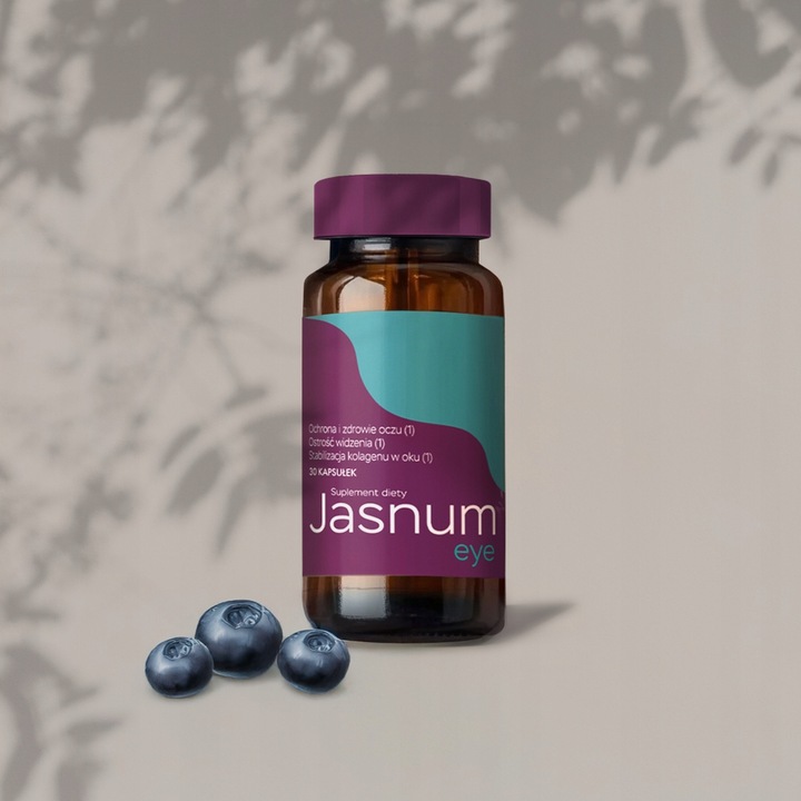 JASNUM EYE ochrona i zdrowie oczu borówka luteina zeaksantyna 30 kapsułek