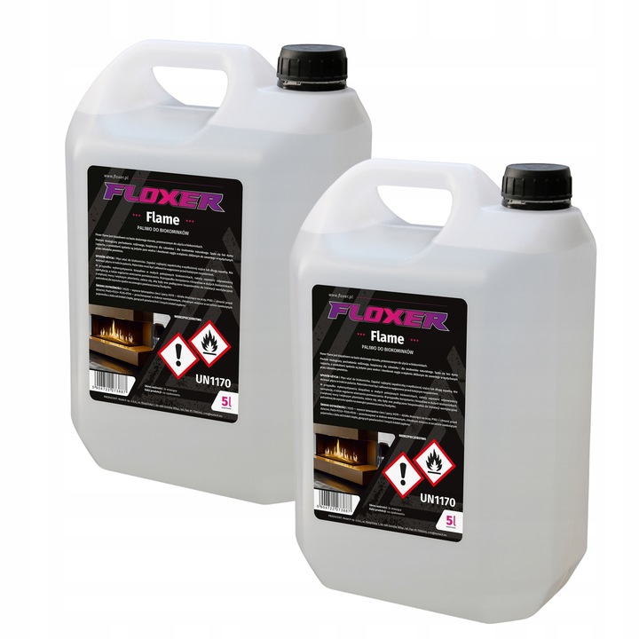 Biopaliwo 10L FLOXER Bioetanol Bezwonny bio etanol 99.9% do kominków ATEST