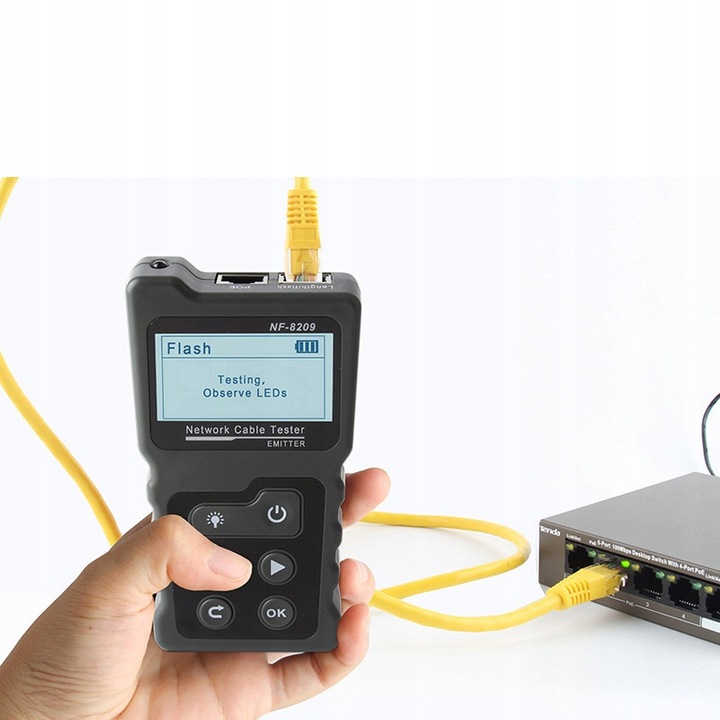Tester Okablowania LAN POE, Szukacz Par, Noyafa NF-8209