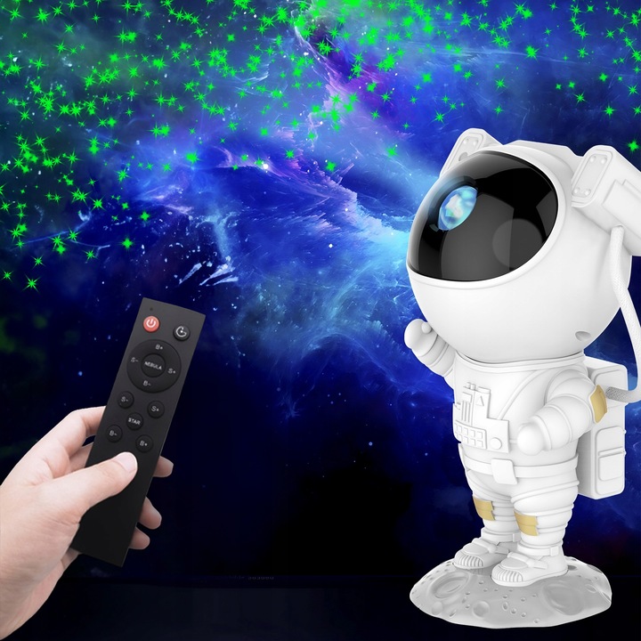 PROJEKTOR GWIAZD NIEBA LED LAMPKA NOCNA ASTRONAUTA XXL