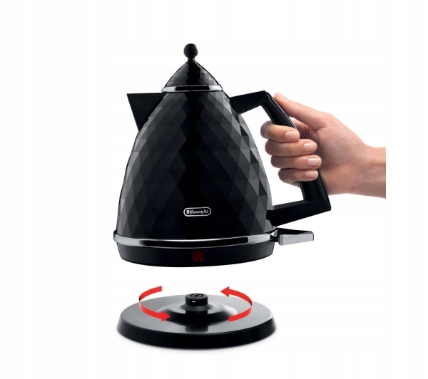 Czajnik elektryczny DeLonghi Brillante KBJ 2001.BK 1,7L 2000W Czarny