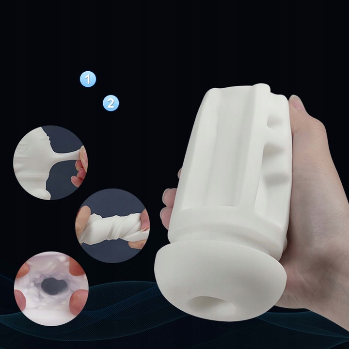 Automatyczne masturbator meski z funkcją ssania, wibracji, ogrzewania