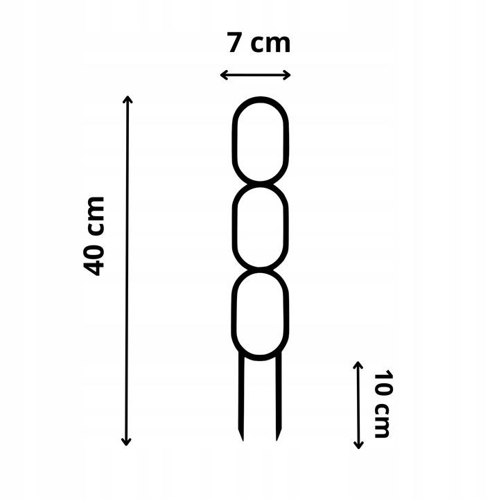 Podpora do Roślin Pnączy Podpórka Kwiatów Pnących Pergola Drabinka L