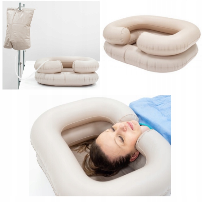 Basen do mycia GŁOWY w łóżku + PRYSZNIC + POMPKA basen EASY SHOWER / TIMAGO