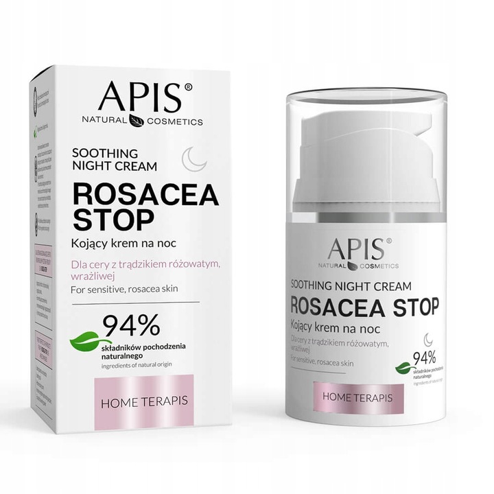 Apis - Rosacea-Stop - Kojący krem do twarzy na noc 50ml