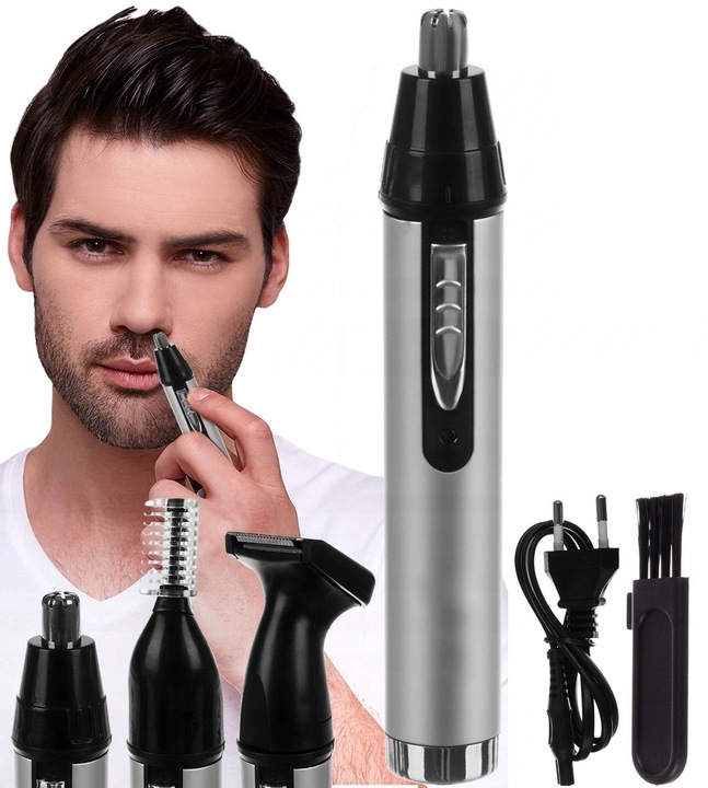 Trymer Golarka 3 W 1 Do Nosa Uszu Brody MOCNY