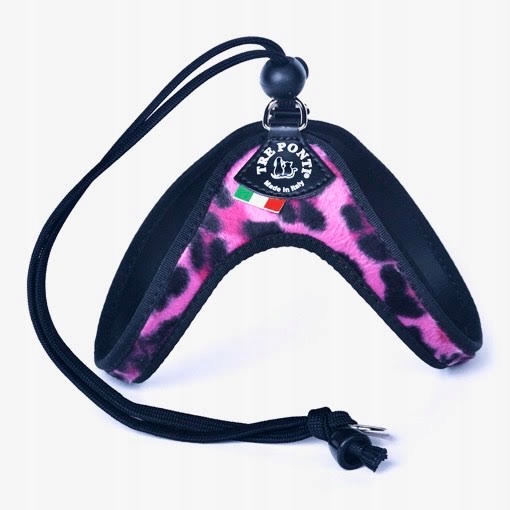 SZELKI dla dużego kota 38-48cm do 6kg Brytyjski TRE PONTI Leopard różowe